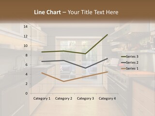 A Kitchen With A Stove Top Oven Sitting Under A Skylight PowerPoint Template