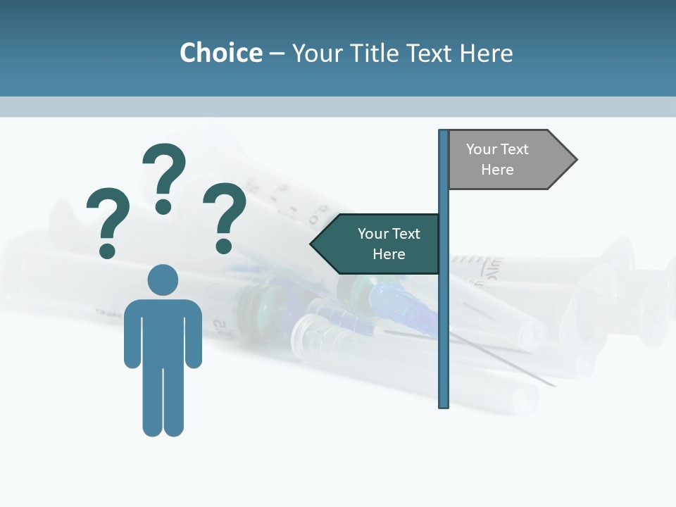 A Group Of Three Toothbrushes Sitting On Top Of Each Other PowerPoint Template