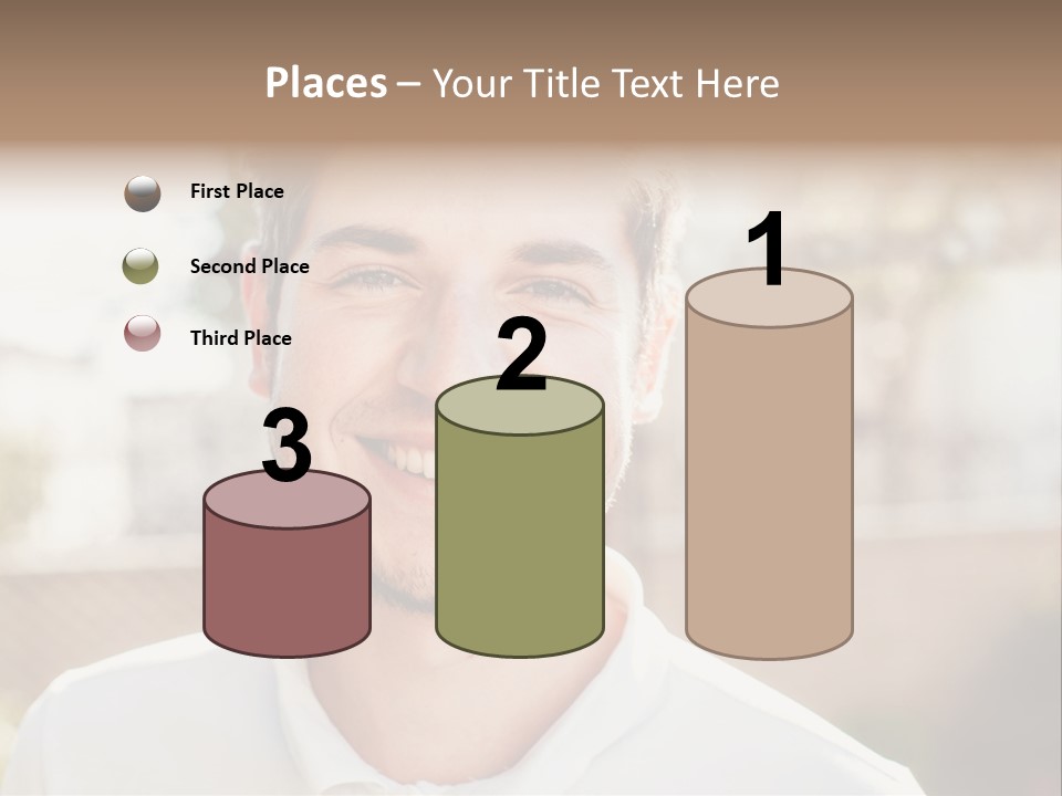 A Man With A Smile On His Face PowerPoint Template