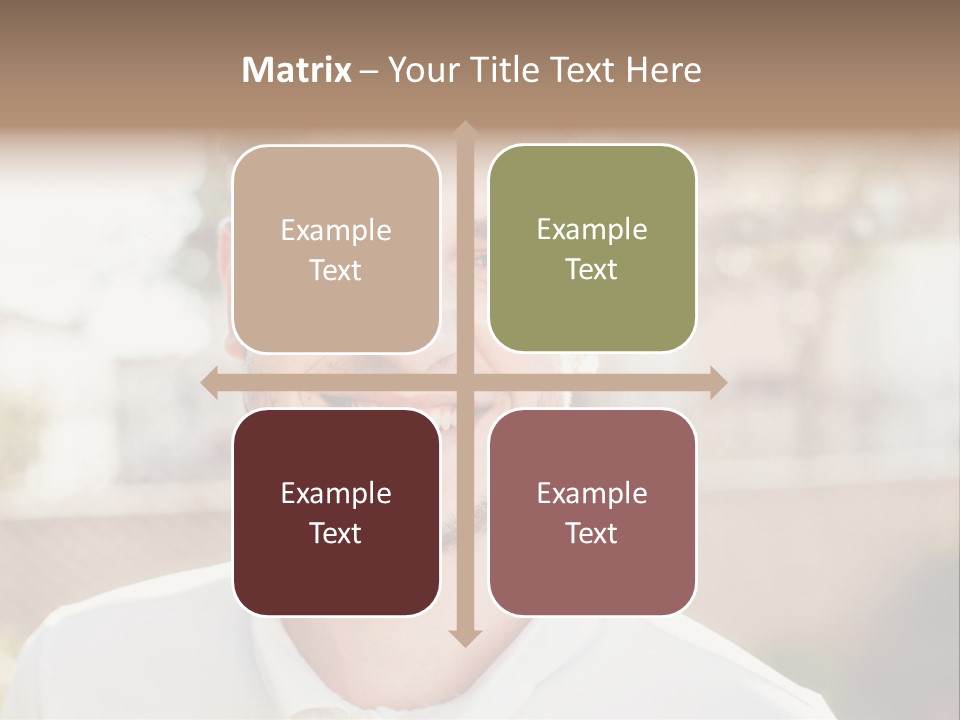 A Man With A Smile On His Face PowerPoint Template