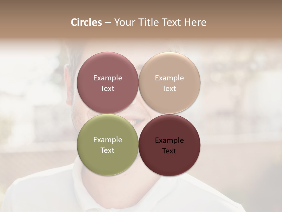 A Man With A Smile On His Face PowerPoint Template