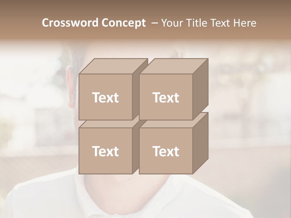 A Man With A Smile On His Face PowerPoint Template