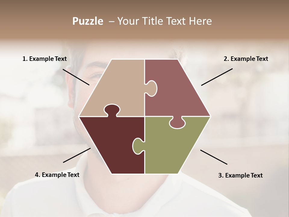 A Man With A Smile On His Face PowerPoint Template