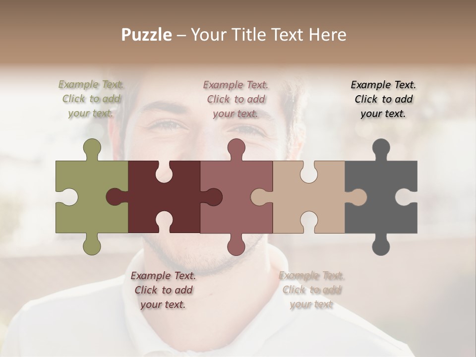 A Man With A Smile On His Face PowerPoint Template