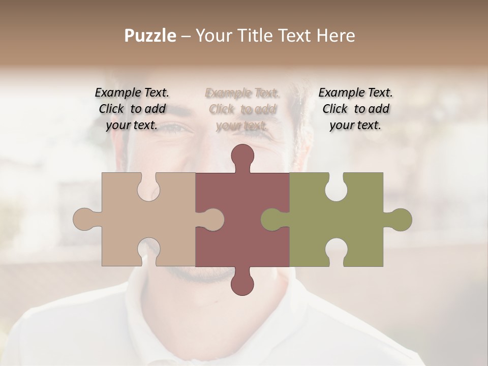 A Man With A Smile On His Face PowerPoint Template