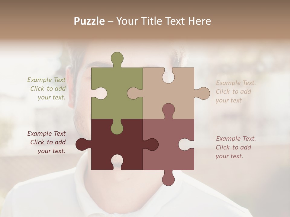 A Man With A Smile On His Face PowerPoint Template