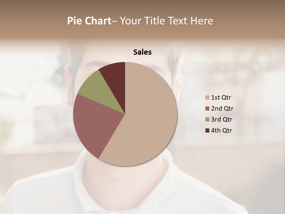 A Man With A Smile On His Face PowerPoint Template