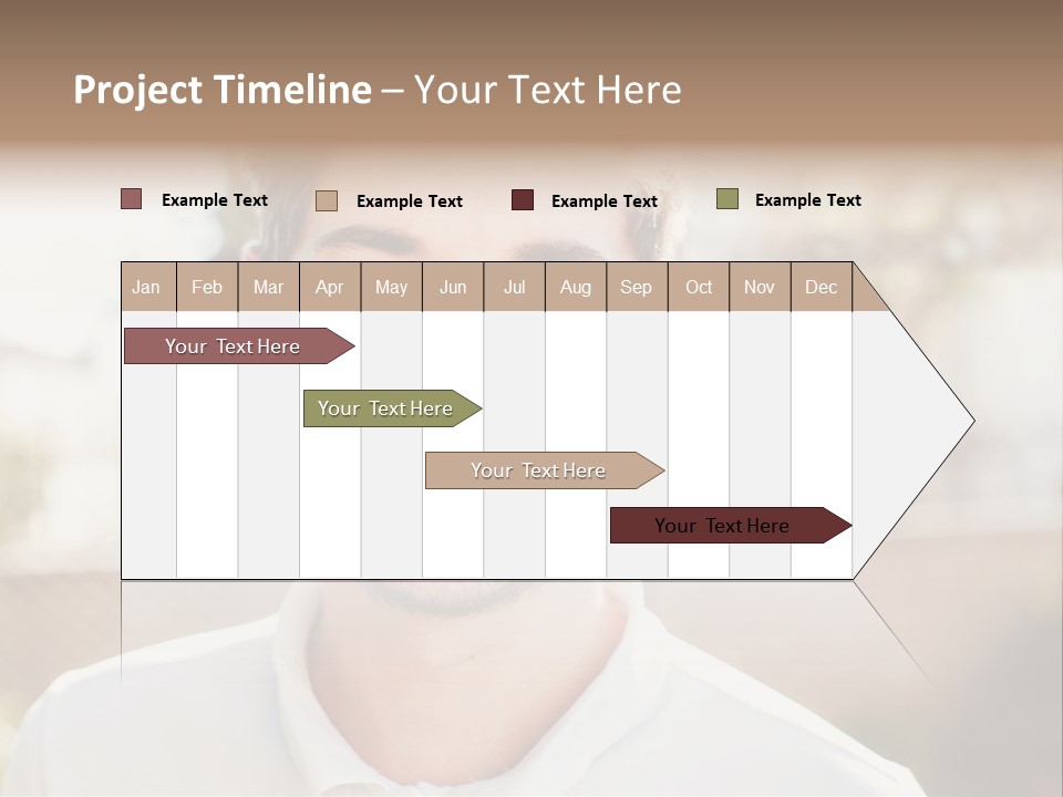 A Man With A Smile On His Face PowerPoint Template
