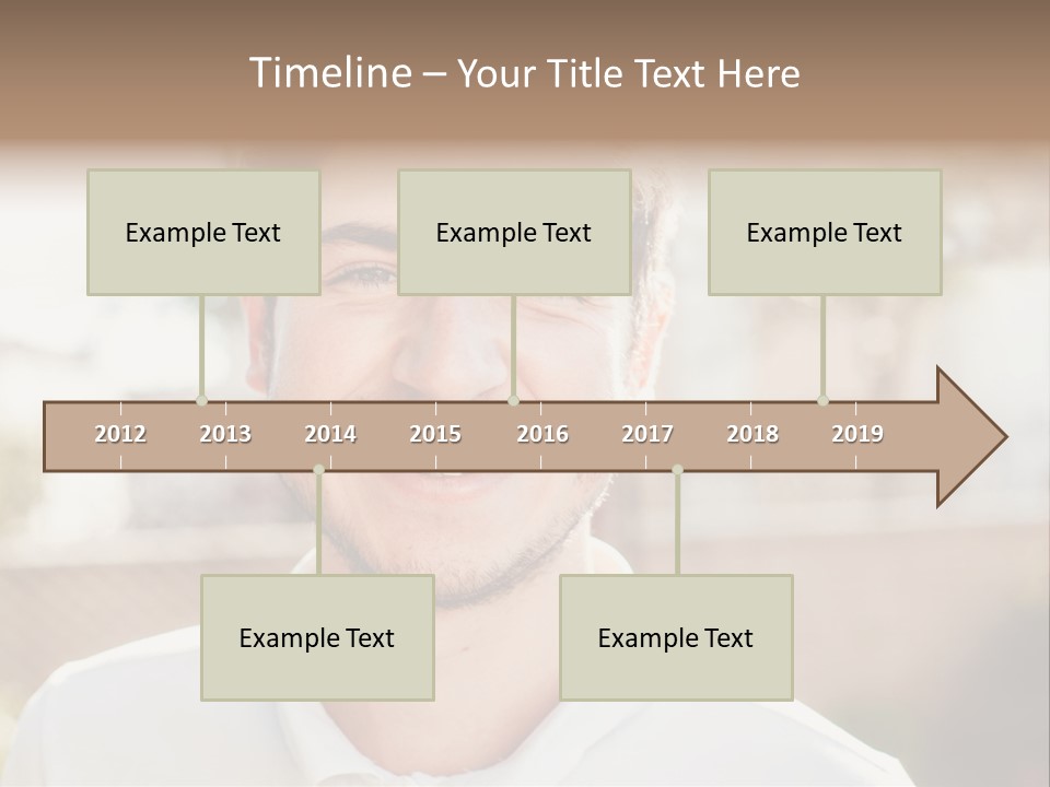 A Man With A Smile On His Face PowerPoint Template
