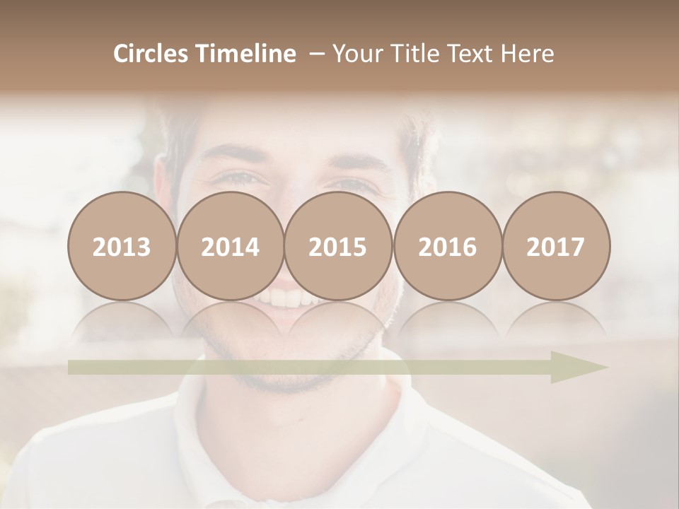A Man With A Smile On His Face PowerPoint Template