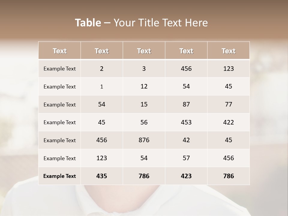 A Man With A Smile On His Face PowerPoint Template