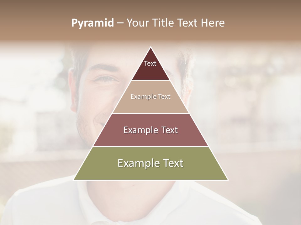 A Man With A Smile On His Face PowerPoint Template