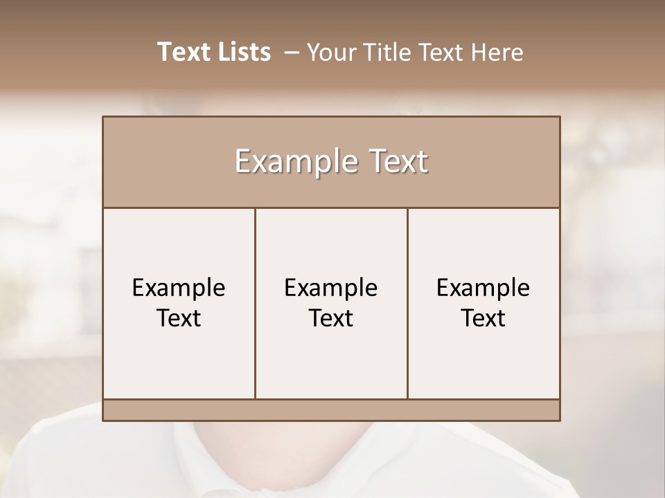 A Man With A Smile On His Face PowerPoint Template