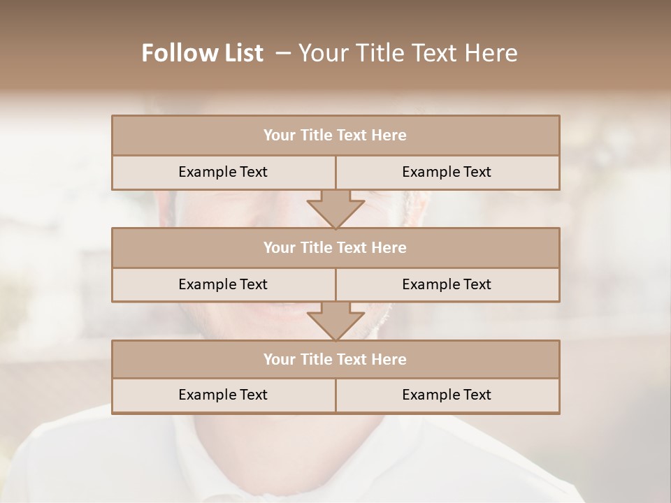 A Man With A Smile On His Face PowerPoint Template