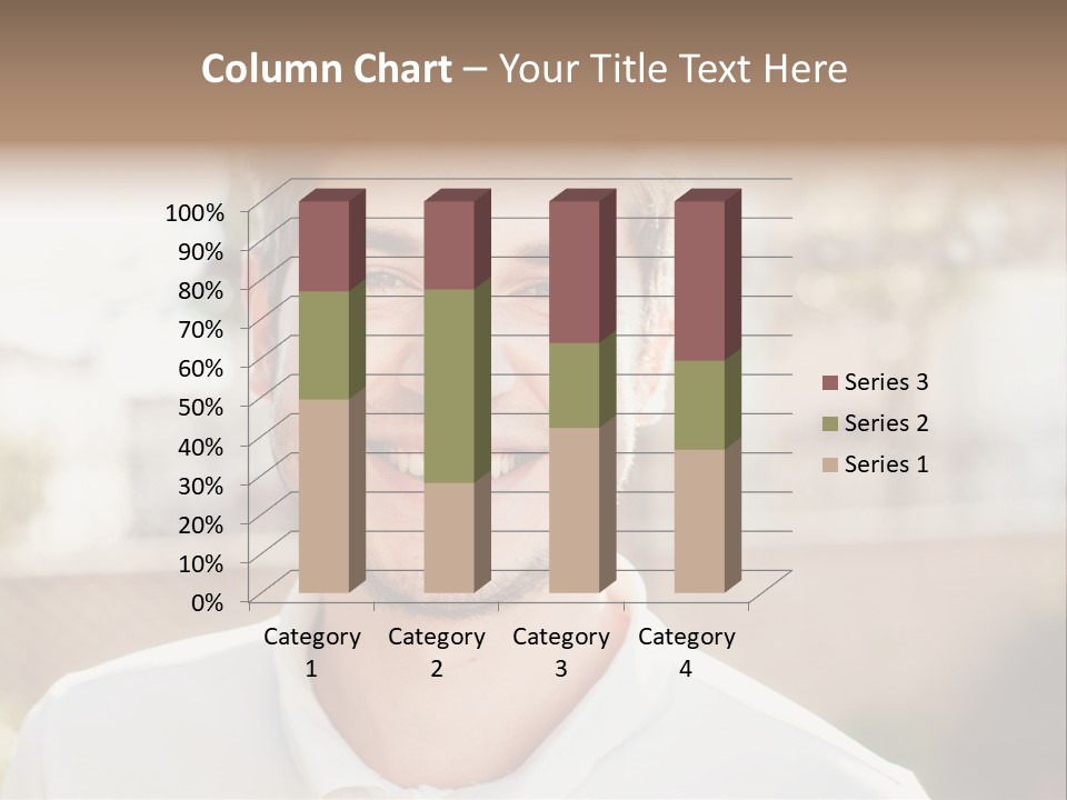 A Man With A Smile On His Face PowerPoint Template