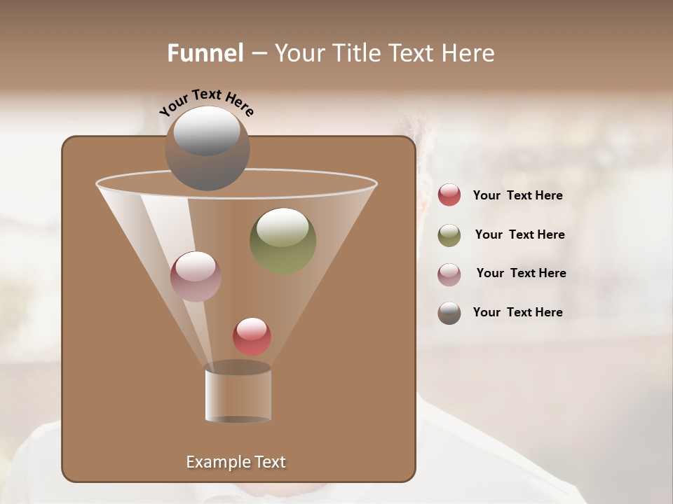 A Man With A Smile On His Face PowerPoint Template