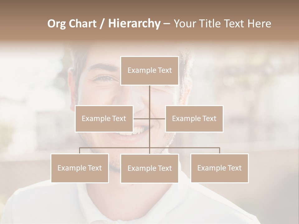 A Man With A Smile On His Face PowerPoint Template