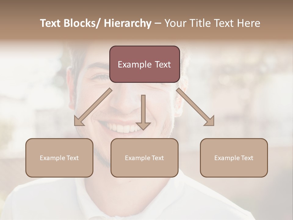 A Man With A Smile On His Face PowerPoint Template