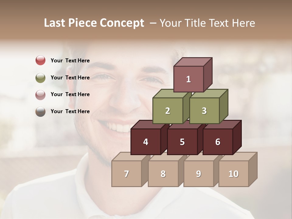 A Man With A Smile On His Face PowerPoint Template