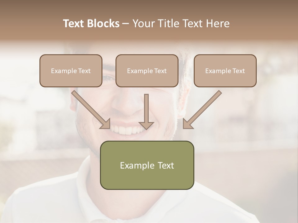 A Man With A Smile On His Face PowerPoint Template