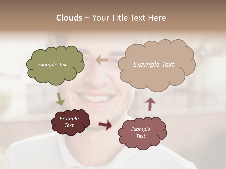 A Man With A Smile On His Face PowerPoint Template