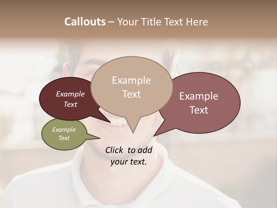 A Man With A Smile On His Face PowerPoint Template