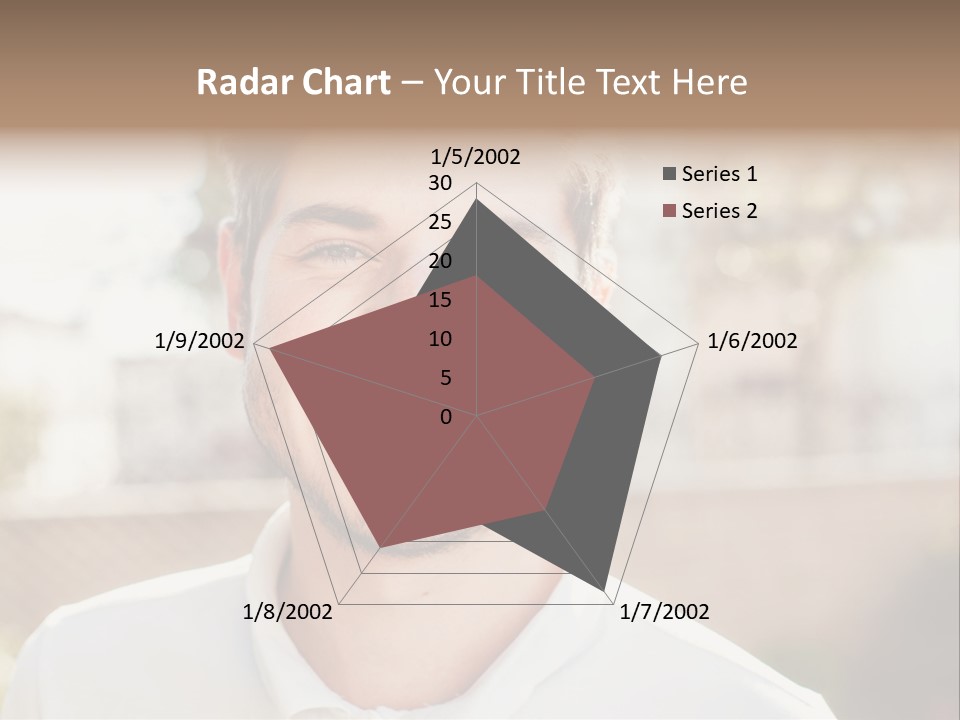 A Man With A Smile On His Face PowerPoint Template