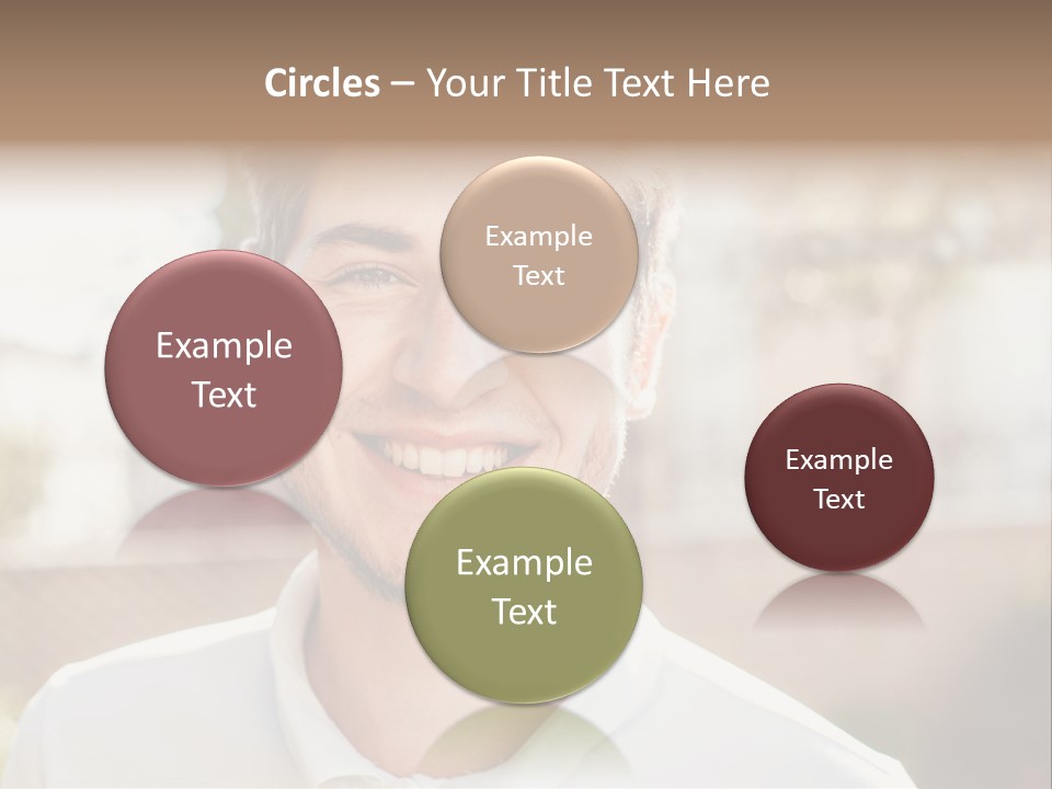 A Man With A Smile On His Face PowerPoint Template