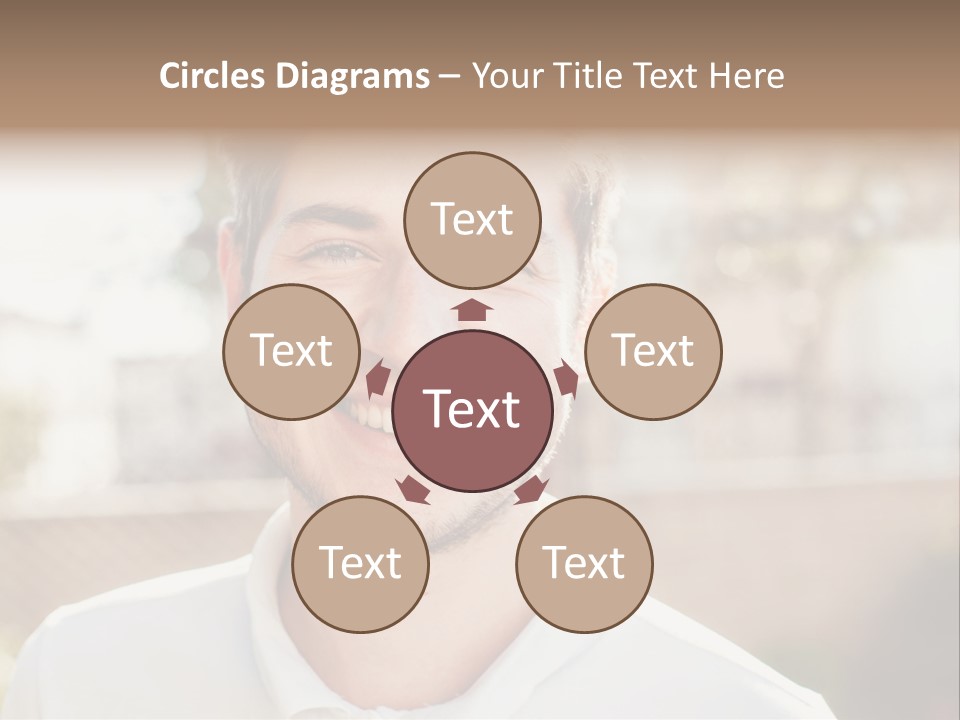 A Man With A Smile On His Face PowerPoint Template