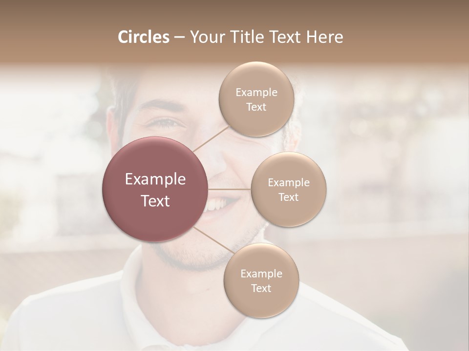 A Man With A Smile On His Face PowerPoint Template