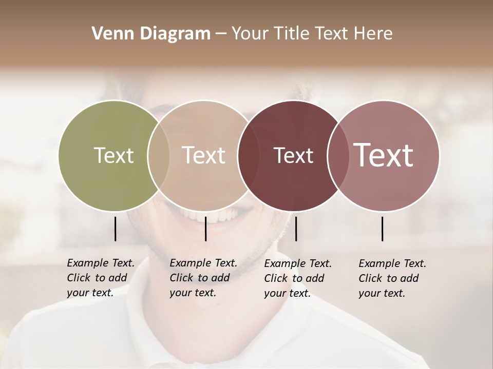 A Man With A Smile On His Face PowerPoint Template