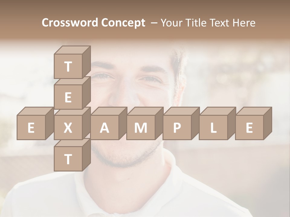 A Man With A Smile On His Face PowerPoint Template