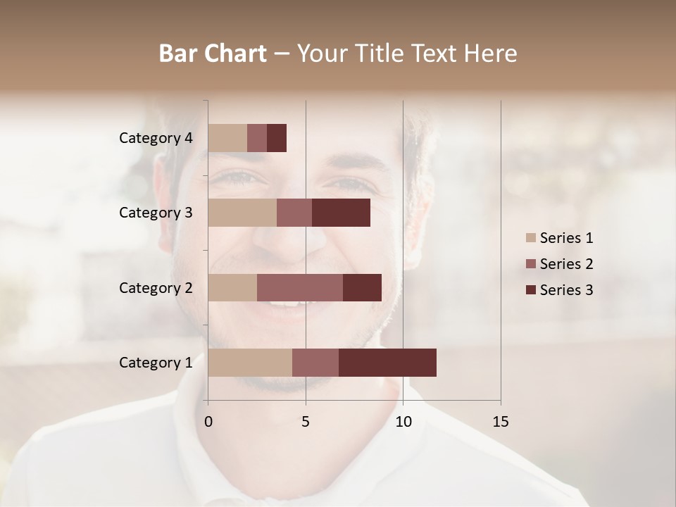 A Man With A Smile On His Face PowerPoint Template