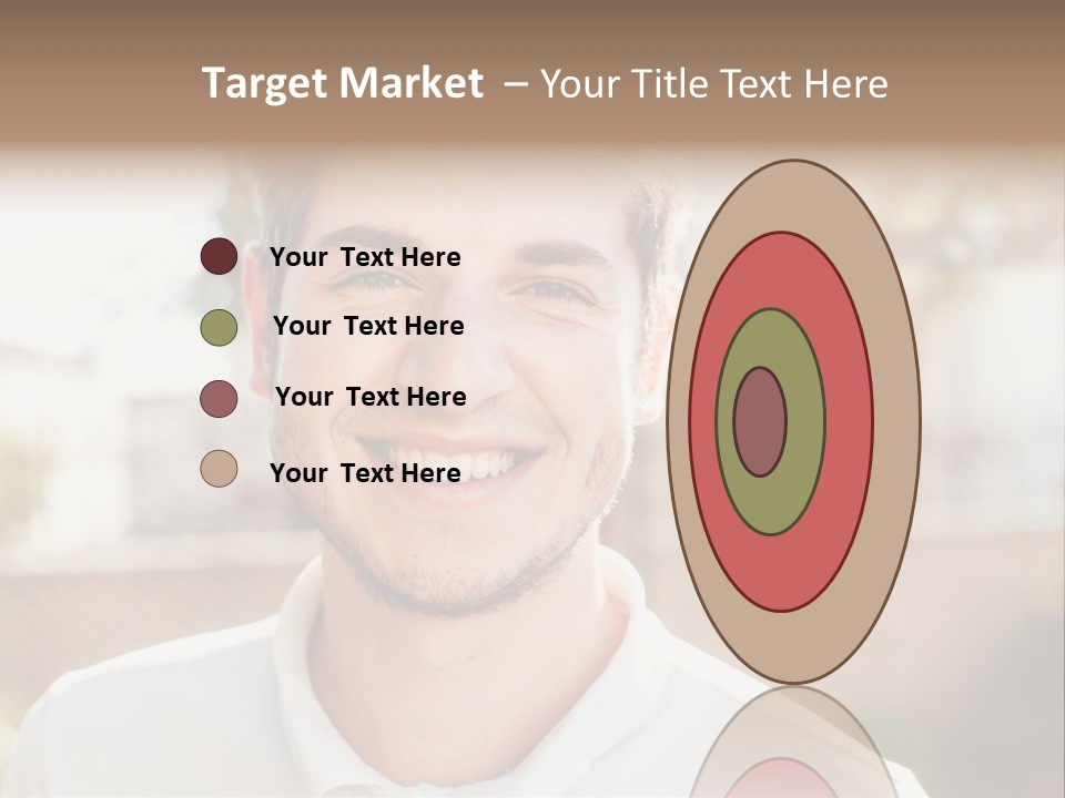 A Man With A Smile On His Face PowerPoint Template