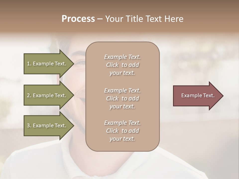 A Man With A Smile On His Face PowerPoint Template