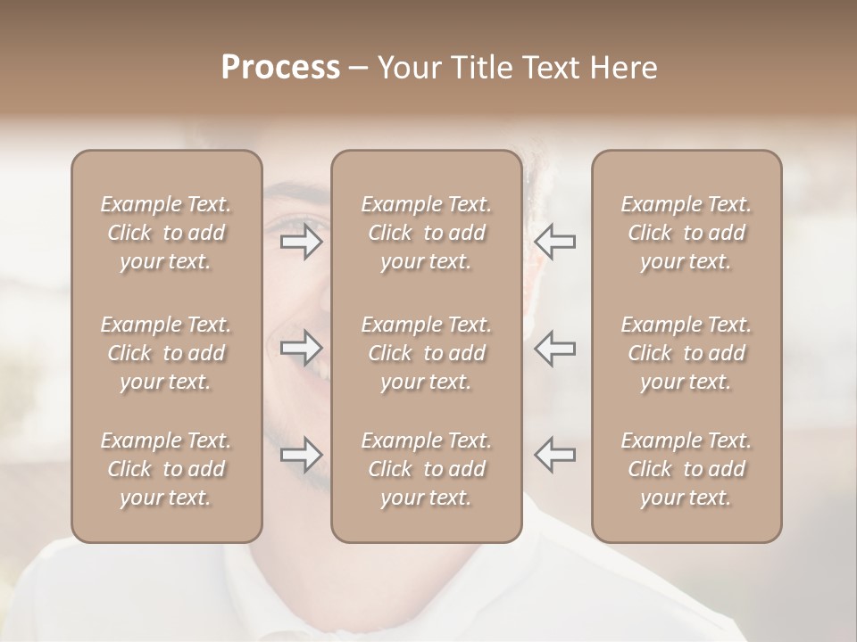 A Man With A Smile On His Face PowerPoint Template