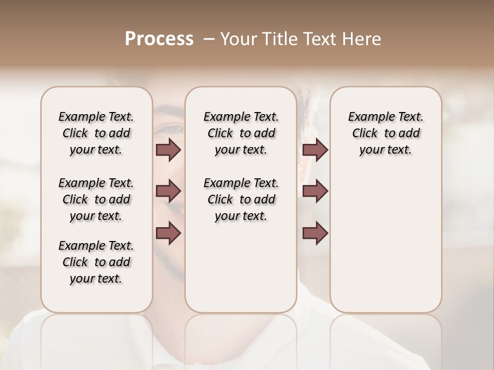 A Man With A Smile On His Face PowerPoint Template