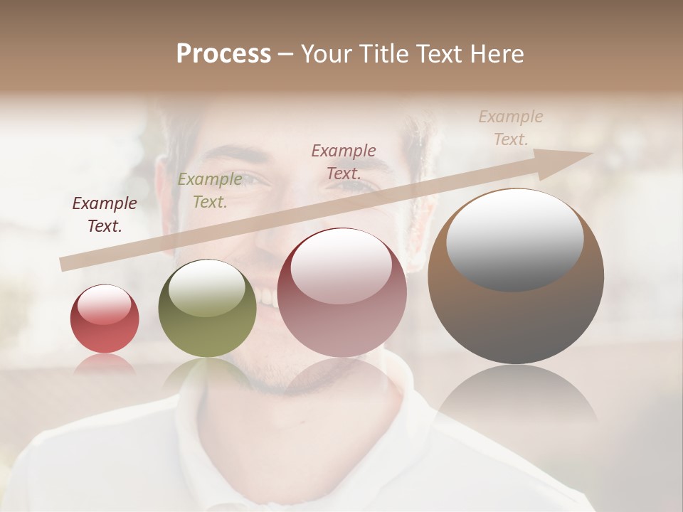 A Man With A Smile On His Face PowerPoint Template