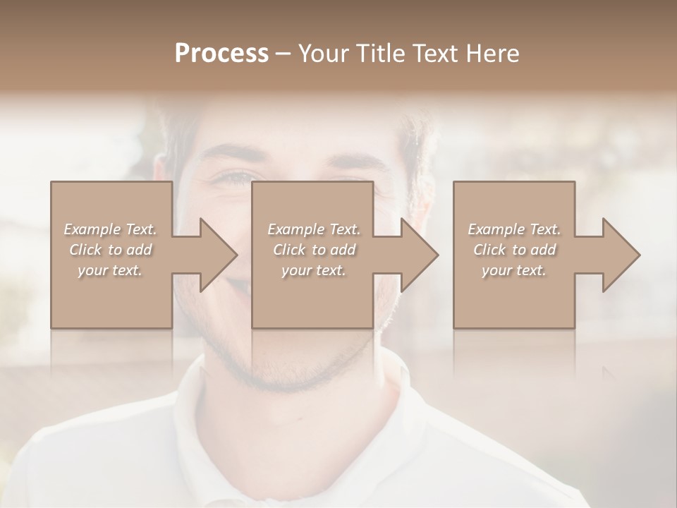 A Man With A Smile On His Face PowerPoint Template