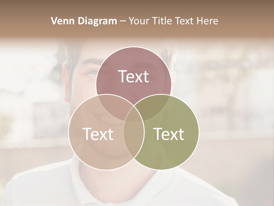 A Man With A Smile On His Face PowerPoint Template