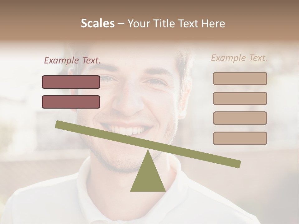 A Man With A Smile On His Face PowerPoint Template