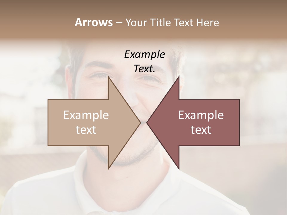 A Man With A Smile On His Face PowerPoint Template