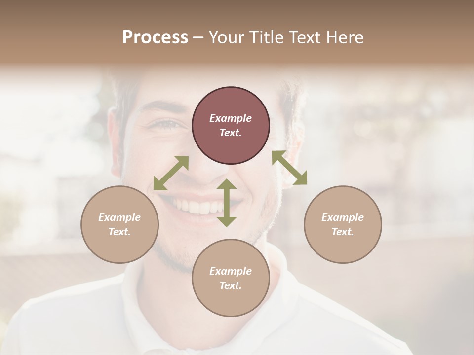 A Man With A Smile On His Face PowerPoint Template