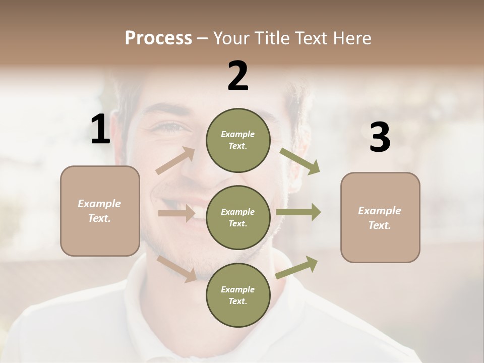 A Man With A Smile On His Face PowerPoint Template