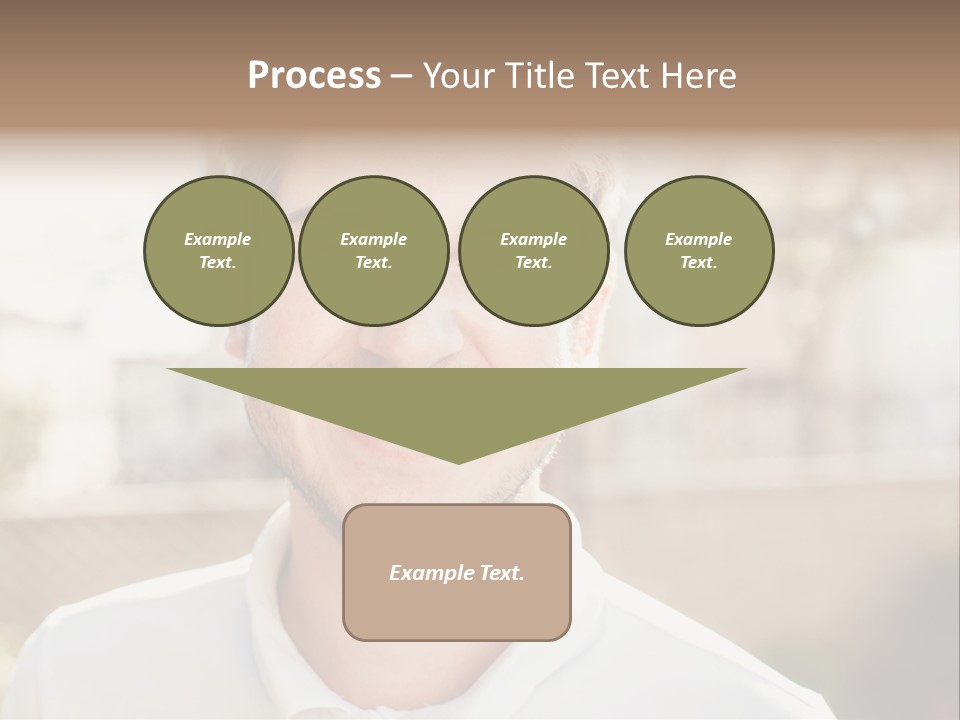 A Man With A Smile On His Face PowerPoint Template