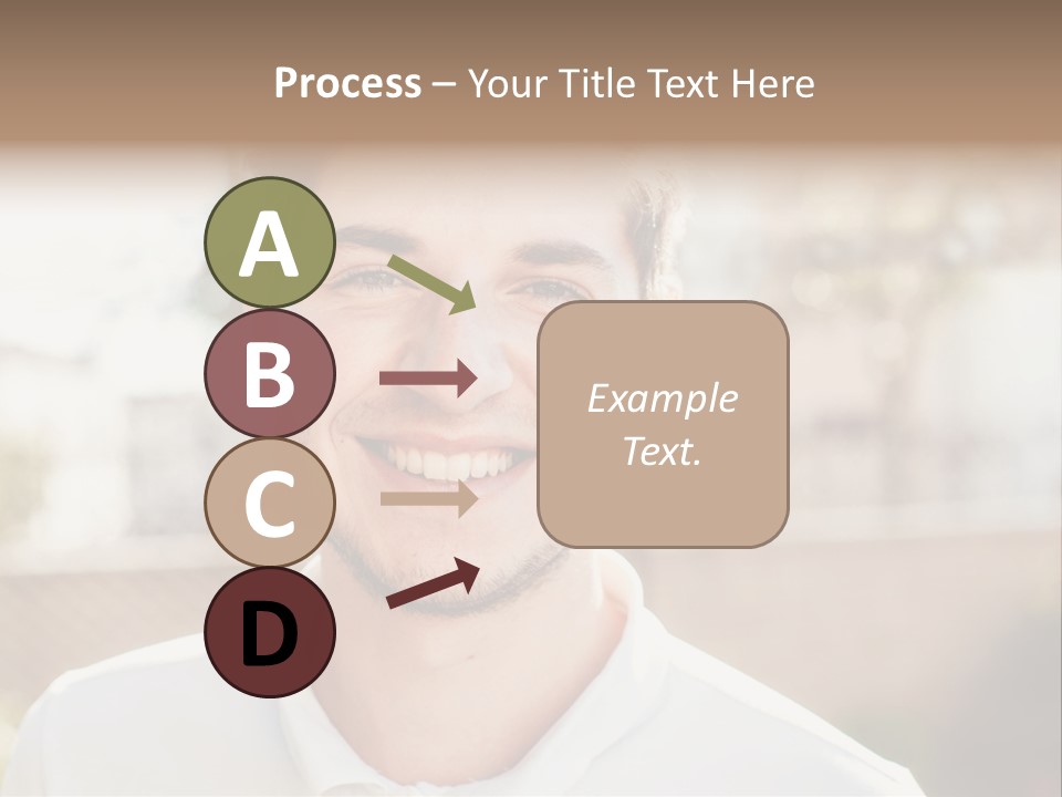 A Man With A Smile On His Face PowerPoint Template