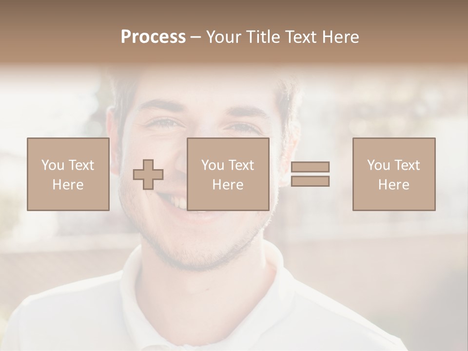 A Man With A Smile On His Face PowerPoint Template