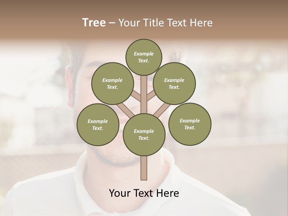 A Man With A Smile On His Face PowerPoint Template