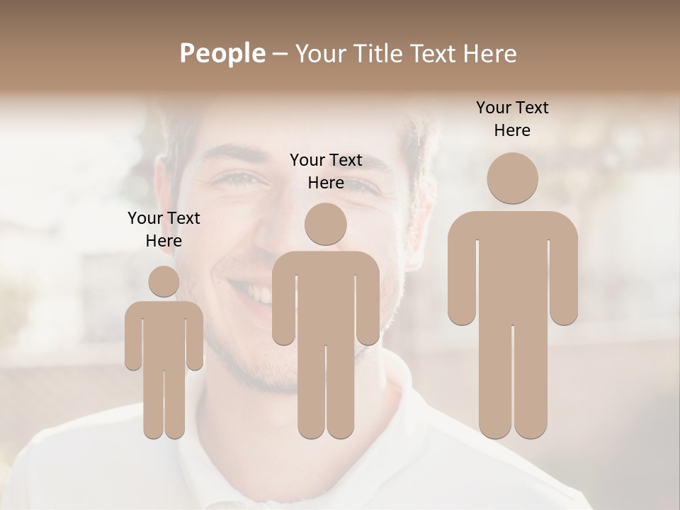 A Man With A Smile On His Face PowerPoint Template