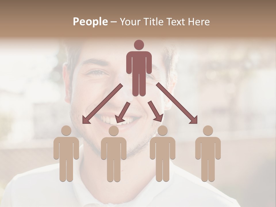 A Man With A Smile On His Face PowerPoint Template